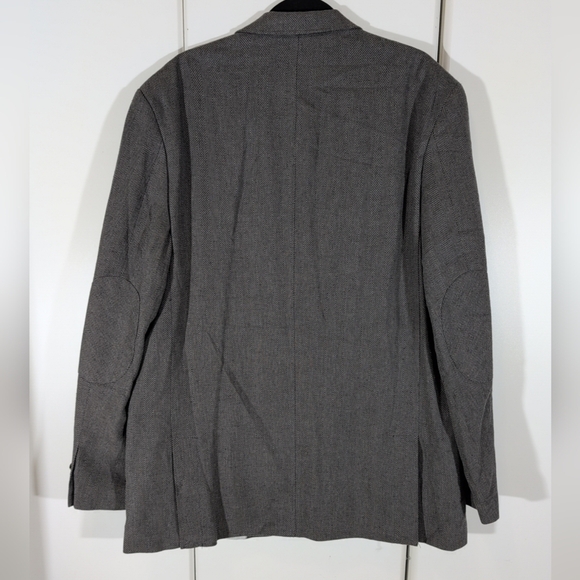 Joseph Abboud Unstructured Gray Elbow Patch Blazer Sport Coat Jacket Mens 2XLT - Picture 3 of 11